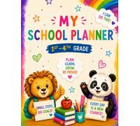 My Colorful School Planner 2026/2027: For grades 1-4 | With weekly schedules, learning pages, games, important dates & cut-out stickers