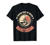 My Compass Keeps on Pointing to Santorini T-Shirt