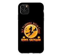 My Corgi Dog Rides Shotgun Witch Broom Funny Halloween Coque pour iPhone 11 Pro Max