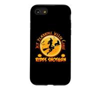 My Corgi Dog Rides Shotgun Witch Broom Funny Halloween Coque pour iPhone SE (2020) / 7/8