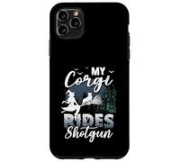 My Corgi Rides Shotgun Cool Halloween Protector pour chien sorcier Coque pour iPhone 11 Pro Max
