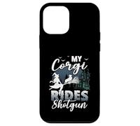 My Corgi Rides Shotgun Cool Halloween Protector pour chien sorcier Coque pour iPhone 12 mini
