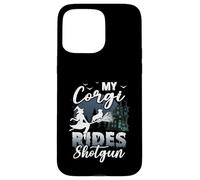 My Corgi Rides Shotgun Cool Halloween Protector pour chien sorcier Coque pour iPhone 15 Pro Max