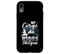 My Corgi Rides Shotgun Cool Halloween Protector pour chien sorcier Coque pour iPhone XR
