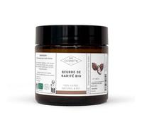 MY COSMETIK - Beurre de Karité Bio Cosmos Organic - 100% pur et non raffiné - Nourrit, protège et répare peaux sèches et cheveux abîmés - 50 ml