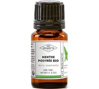 MY COSMETIK - Huile Essentielle de Menthe Poivrée Inde BIO AB - Issue de l'agriculture Biologique - Chémotypées HEBBD/HECT - 100% pure et naturelle - Certifié ECOCERT - Fabriqué en France - 10 ml