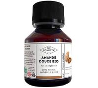 MY COSMETIK - Huile végétale d'Amande douce - BIO AB Issue de l'agriculture Biologique - 100% pure et naturelle - Fabriqué en France - Protectrice et nourrissante - 100 ml