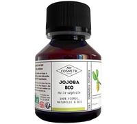 MY COSMETIK - Huile végétale de Jojoba - Cosmos Organic - 100% pure et naturelle - Fabriqué en France - Soins cheveux et corps - 50 ml