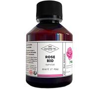 MY COSMETIK - Hydrolat de Rose BIO - Eau florale Certifiée Ecocert Cosmétique Biologique - Fabriqué en France - Anti-âge, réveille le teint - 250 ml + Pompe