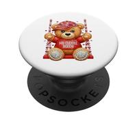 My Cuddle Buddy Ours en Peluche en Forme de cœur Rouge Cadeau de Saint-Valentin PopSockets PopGrip Adhésif