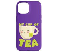 My Cup of Tea Mignon Kawaii Tasse à thé Coque pour iPhone 15