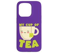 My Cup of Tea Mignon Kawaii Tasse à thé Coque pour iPhone 15 Pro