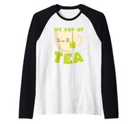 My Cup of Tea Mignon Kawaii Tasse à thé Manche Raglan