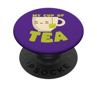 My Cup of Tea Mignon Kawaii Tasse à thé PopSockets PopGrip Adhésif