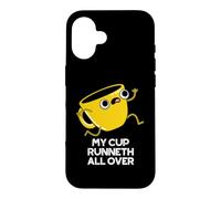 My Cup Runneth All Over Funny Bible Pun Coque pour iPhone 16