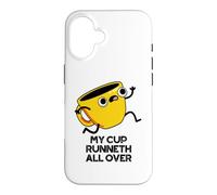 My Cup Runneth All Over Funny Bible Pun Coque pour iPhone 16