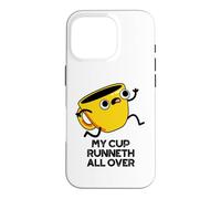 My Cup Runneth All Over Funny Bible Pun Coque pour iPhone 16 Pro