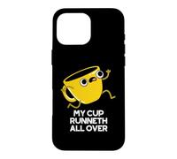 My Cup Runneth All Over Funny Bible Pun Coque pour iPhone 16 Pro Max