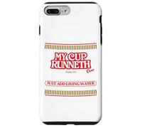 My Cup Runneth Over Christian Scripture Psaume Jésus Coque pour iPhone 7 Plus/8 Plus