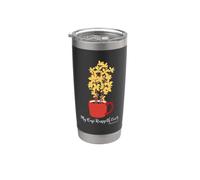 My Cup Runneth Over Psaum Citation inspirante 23:5 Gobelet isotherme en acier inoxydable double paroi