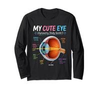 My Cute Eye Anatomy Yay Human Vision Science Day Girls Manche Longue