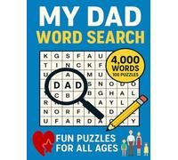 My Dad 4000 Word Search: Fun Brain Game Puzzle Book for Adults & Seniors - 100 Themed Puzzles with Solutions