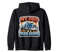 My Dad is A Truck Driver Trucker Fils Fille Enfant Sweat à Capuche