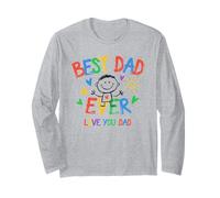 My Dad is The Best Childlike Dessin Art Manche Longue