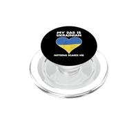 My Dad is Ukrainian Nothing Scares Me - Motif cœur Ukraine PopSockets PopGrip pour MagSafe