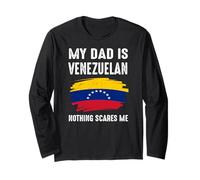 My Dad is Venezuelan Venezuela Pride Drapeau Heritage Roots Manche Longue