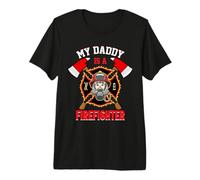 My Daddy is A Firefighter Fireman Firefighters Lovers T-Shirt Haut de Gamme