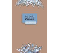 My Daily Planner: Aesthetic Blue-Brown Leaves Organizer for Students and Teenagers | Undated 18 Weeks | 6x9 inches | B&W Interior