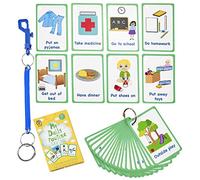 My Daily Routine Cards Lot de 27 Cartes Flash PECS pour Aide visuelle, édition spéciale, délai de Discours, Non Verbal pour Enfants et Adultes souffrant d'autisme ou de Besoins spéciaux