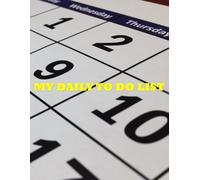 MY DAILY TO DO LIST: Daily To Do List, notebook planner, Daily Journal, Daily Reflection