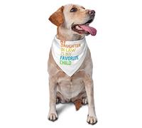 My Daughter in Law is My Favorite Child Spring Dog Bandanas Boy Bulk Puppy Foulard Réglable Doux Triangle Bavoirs Accessoires pour Petits Moyens Grands Chiens Chats Blanc