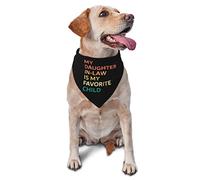 My Daughter in Law is My Favorite Child Spring Dog Bandanas Boy Bulk Puppy Foulard Réglable Doux Triangle Bavoirs Accessoires pour Petits Moyens Grands Chiens Chats Blanc
