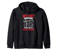 My Day Begins Your Day Ends Directeur funéraire Morticien Sweat à Capuche