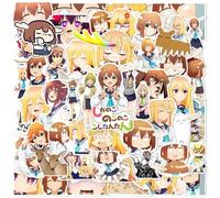 My Deer Friend Nokotan Lot de 50 autocollants animés pour skateboard, graffiti, motos, vélo, snowboard, bagages, ordinateur portable, voiture, valise, pour enfants et adolescents, autocollants en