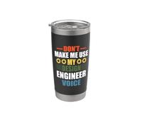 My Design Engineer Voice Funny Engineering Job Titiles Gobelet isotherme en acier inoxydable double paroi