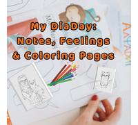 My DiaDay: Notes, Feelings & Coloring Pages: A fun and creative journal for kids to track their glucose, build magical plates using food and carb charts, color, get creative, and enjoy life freely.