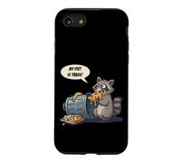 My Diet is Trash - Raton Laveur Mangeant Une Pizza à la Poubelle Coque pour iPhone SE (2020) / 7/8