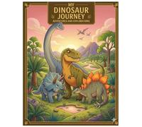 My Dinosaur Journey: Adventures and Explorations: A Cute Dinosaur Coloring Book for Kids Ages 5-8 with Bold Lines, Easy Prehistoric Scenes, and Dinosaur Names to Color
