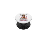 My Dog is A Democratic Taxes Patriotic Dog Funny Retriever PopSockets PopGrip Adhésif