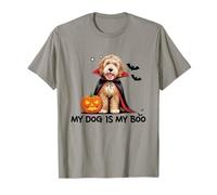 My Dog is My Boo Funny Halloween Dog Lover Women Girls T-Shirt