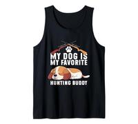 My Dog is My Favorite Hunting Buddy Humour Hunter Débardeur