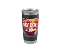 My Dog Is My Valentine Berese Mountain Street Graffiti Gobelet isotherme en acier inoxydable double paroi