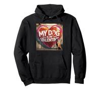 My Dog is My Valentine Graffiti Belge Malinois Street Sweat à Capuche