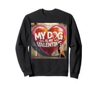 My Dog is My Valentine Graffiti Belge Malinois Street Sweatshirt