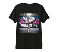 My Dog is My Valentine Schnauzer Street Graffiti Miniature T-Shirt Haut de Gamme