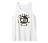 My Dog Lets Me Drive Them to The Park Humour pour Animal de Compagnie Débardeur